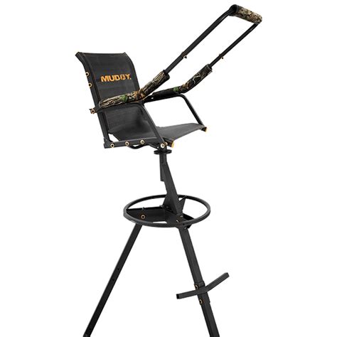 Muddy Mud Mtp8100 Nomad 12 Foot High Deer Hunting Tri Pod Stand With