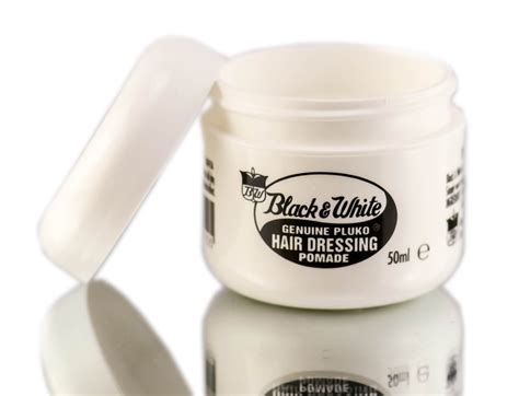 Black & white lite hairdressing is a perfect hair pomade for those who want a slightly more versatile dressing while also maintaining hold. Black & White Genuine Pluko Hair Dressing Pomade - Size ...