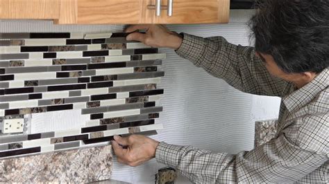 Install Backsplash Tile In Kitchen Youtube