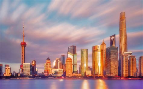 Daily Wallpaper Sunset In Shanghai China I Like To Waste My Time