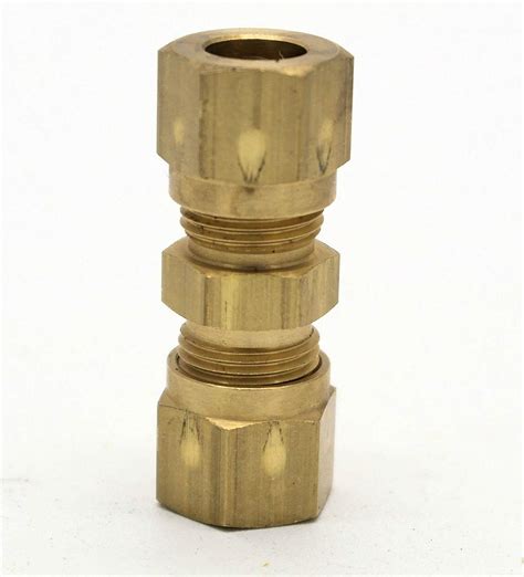 British Made 8Mm To 8Mm Brass Compression Fitting (16) - Huddersfield Gas