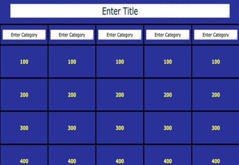An Excellent Tool To Create Jeopardy Games To Use With Students In