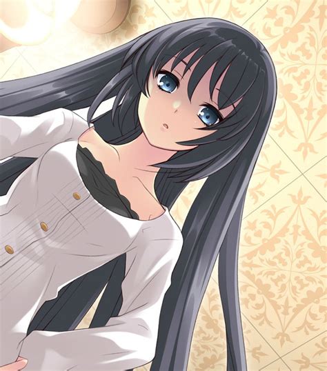 And this reflects on some of the anime characters with black hair. Misaki Aomiya | Tsunagu Wiki | Fandom
