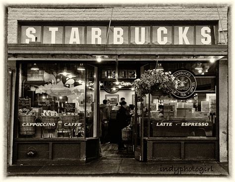 The First Starbucks In Seattle Washington 5x7 By Indyphotogirl 600