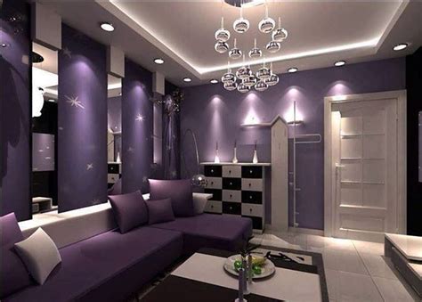 Purple Decor Purple Living Room Blue Accents Living