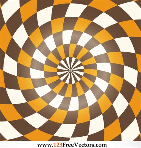 Colorful Spiral Optical Illusion Background Vector Free Vector