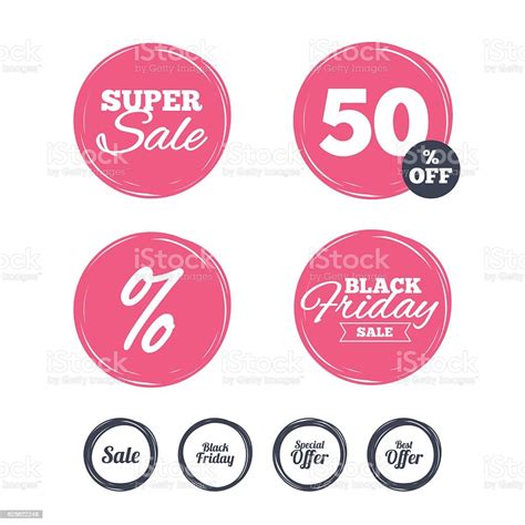 Sale Icons Best Special Offer Symbols Stock Illustration Download