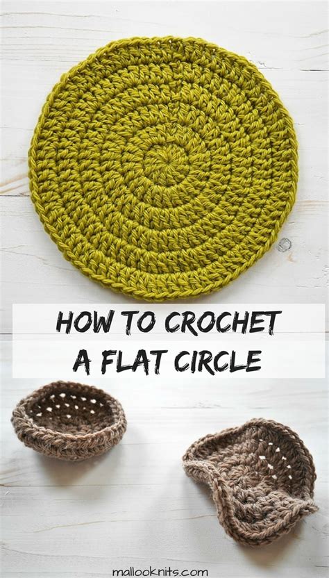 Time is a flat circle. How to make a flat crochet circle - mallooknits.com