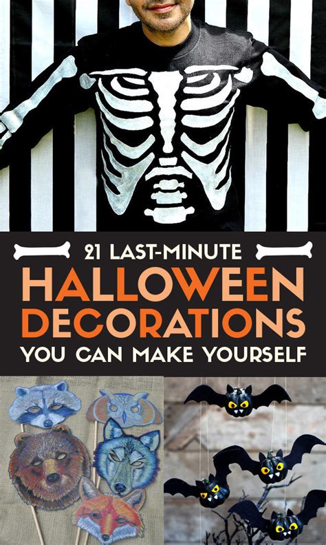 Have a go at making your own halloween decorations on a budget. 21 Last-Minute Halloween Decorations You Can Make Yourself