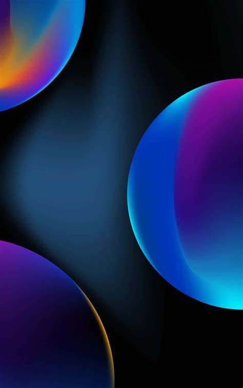 Download Blue Iphone Xr Purple Circles Wallpaper