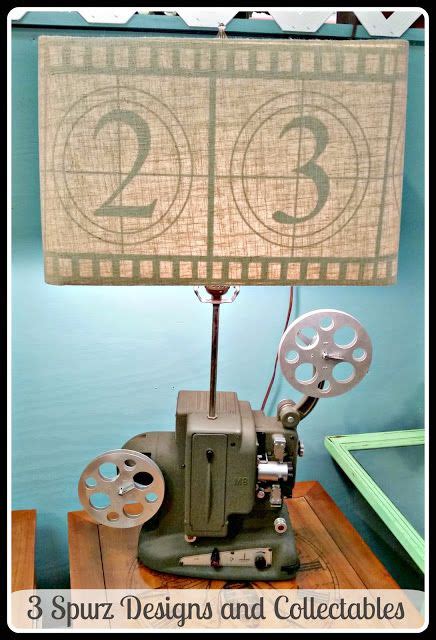 3 Spurz Dandc Repurposed Refurbished Creations Movie Projector Lamp Projector Lamp Custom