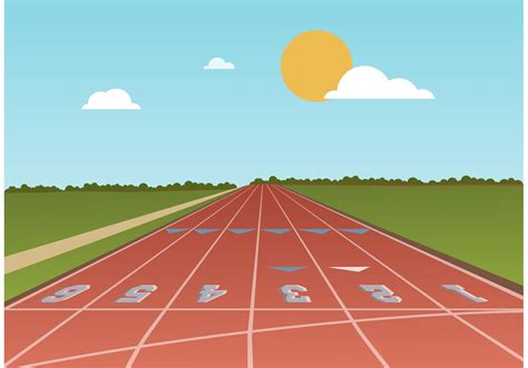Free Running Track Vector Download Free Vector Art Stock Graphics