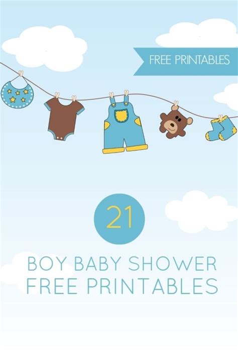 Lovely baby shower round shape tag set. 21 Free Boy Baby Shower Printables | Spaceships and Laser ...