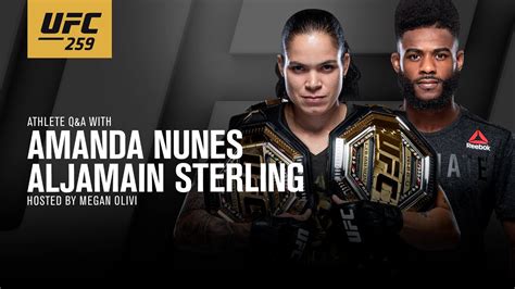 Don't miss out on three title fights at ufc 259: Video: UFC 259 Q&A With Amanda Nunes and Aljamain Sterling ...