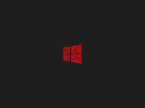1024x768 Windows 10 Red Minimal Simple Logo 8k Wallpaper1024x768
