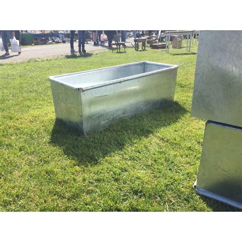 4 Ft Galvanised Water Trough Planter Feature Raised Bed Garden Feature