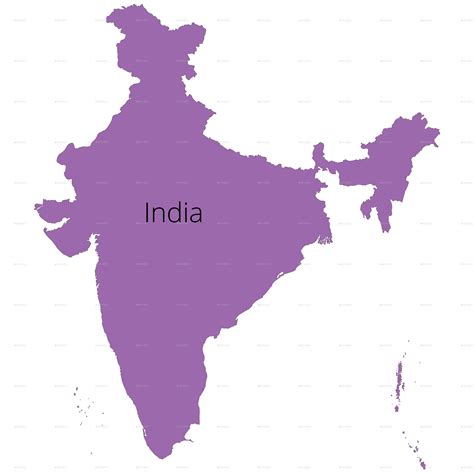 India States Map And Outline State Map Outline Tourist Map