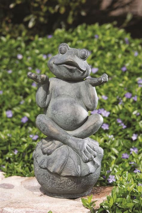 Yard Art Zen Frog Statue Gardeners Supply In 2019 Resin Garden