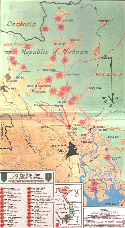 Map Of Vietnam War Zones Maping Resources