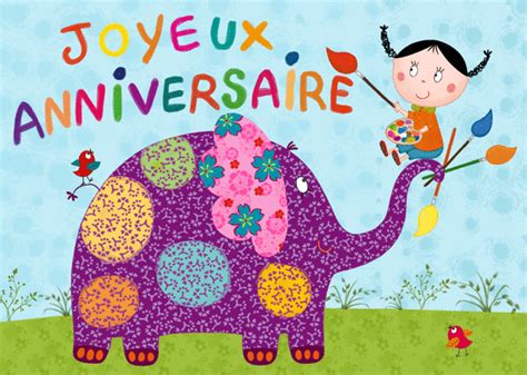 Brigitte bardot ne veut pas en entendre parler. Carte Joyeux Anniversaire Au Pinceau : Envoyer une Carte Anniversaire Enfant dès 0,99€ - Merci ...