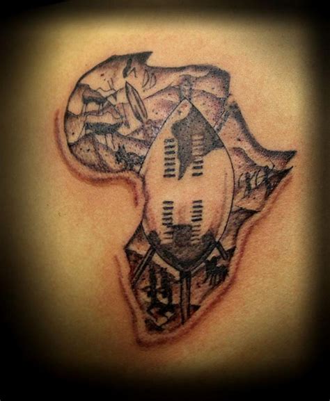 Of course, the application of a tattoo excruciatingly painful , but it will clearly indicate. Small black ink Africa continent tattoo stylized with ...