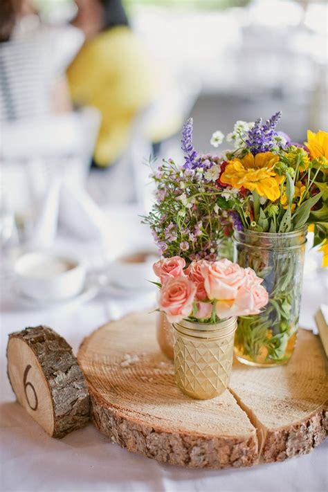 Woodsy Rustic Boho Wedding Centerpieces