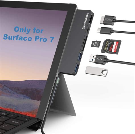 Buy Surface Pro 7 Dock Hogore 6 In 2 Surface Pro 7 Usb C Hub Adapter