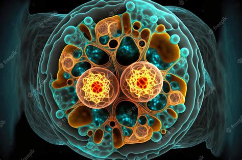 Premium Photo Microbiological Structure Of Cell In Process Of Cell