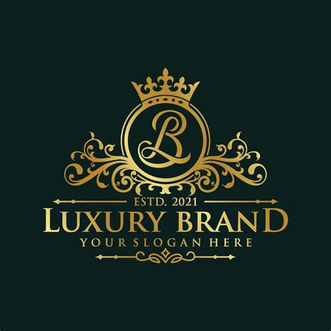 Luxury Logo Monogram Crest Template Design Vector Illustration Royal Brand Vintage Vignette