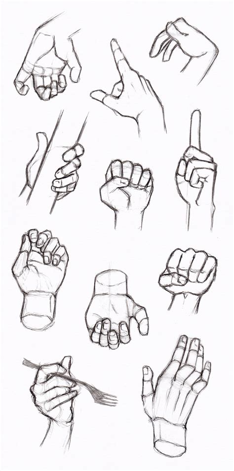 Copys And Studies Hands 3 By Hirvios On Deviantart Manos Dibujo