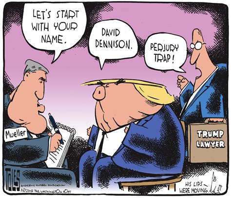 Political Cartoon Us Trump Russia Investigation Mueller David