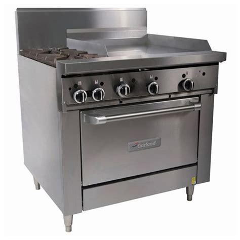 Garland Burner With Mm Griddle Oven Range Commercial Kitchen