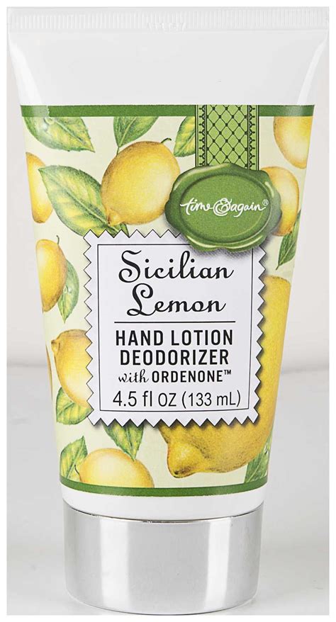 Sicilian Lemon Scented Hand Lotion Deoderizer By Ganz
