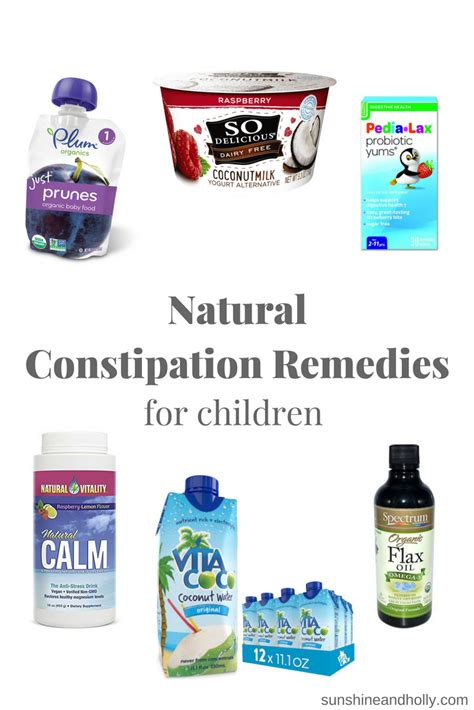 Particularly, prune juice or mango and pear nectars contain sorbitol, which acts as a natural laxative. Natural Constipation Remedies for Children - Sunshine and ...