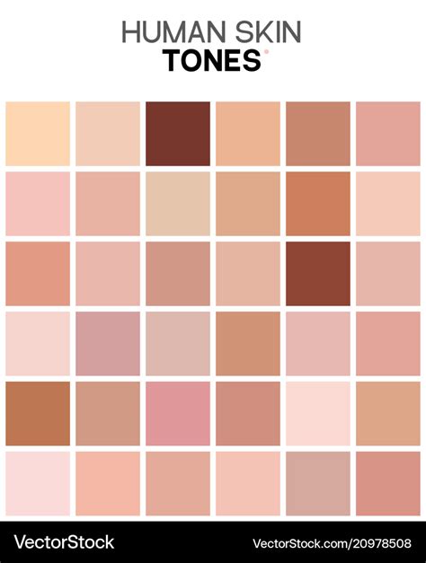Skin Color Tone Chart