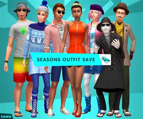 Seasons Outfit Save File Tamo Sims 4 Updates ♦ Sims 4 Finds