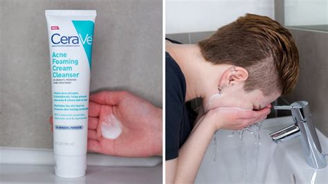 How To Use Cerave Acne Foaming Cream Cleanser Youtube