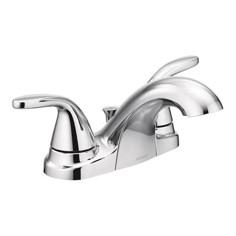 So, what do you get from a centerset faucet and how does it differ with the other types of faucets out there? MOEN Adler 4 in. Centerset 2-Handle Bathroom Faucet in ...