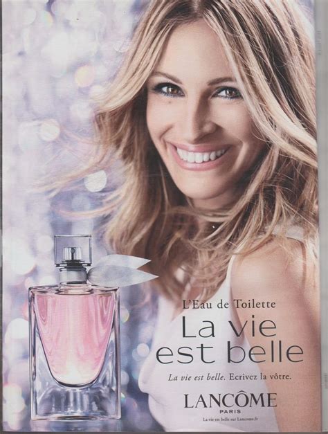 Publicité Papier Advertising Paper La Vie Est Belle De Lancome