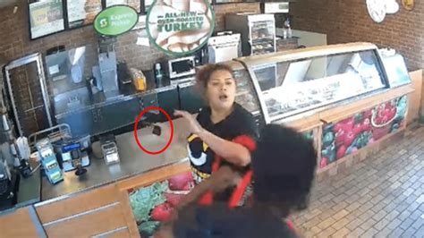 Video Subway Worker Fends Off Armed Robber And Smacks Him With His Own Gun Crime Online