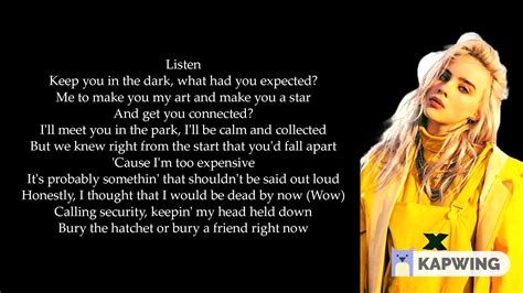 Billie Eilish Bury A Friend Lyrics Billieeilish My Xxx Hot Girl
