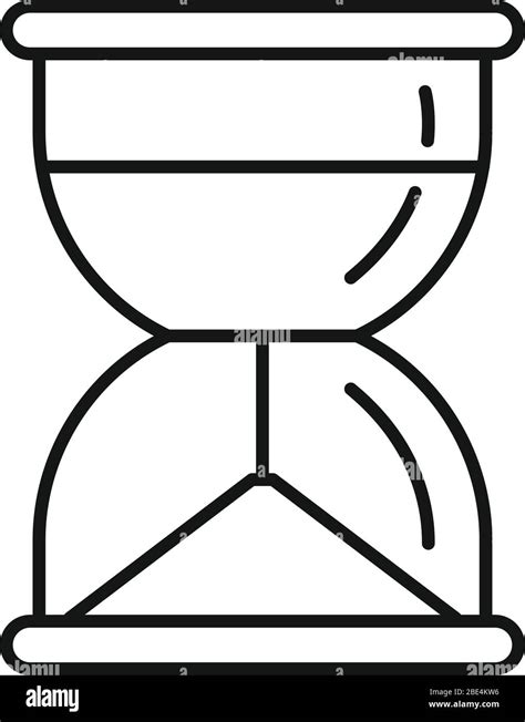Hourglass Icon Outline Hourglass Vector Icon For Web Design Isolated