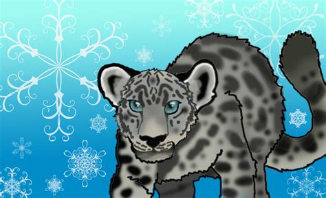 Snow Leopard Cartoony By Dark Chocobo On Deviantart