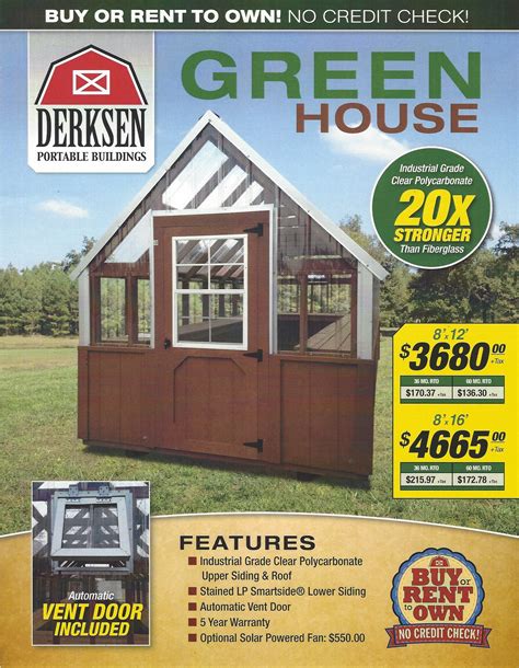 Derksen New Products Sealy Portable Buildings