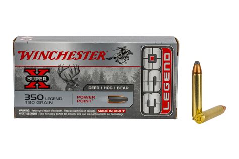Winchester Ammunition 350 Legend 180 Gr Power Point 20 Round Box Wnx3501
