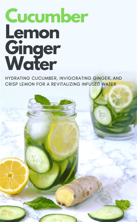It is best to drink warm lemon water. Cucumber Lemon Ginger Water - A Refreshing and Hydrating ...