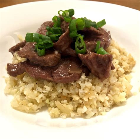 All mongolian recipes the food of the nomads. Mongolian beef with cauliflower rice from the fresh ...