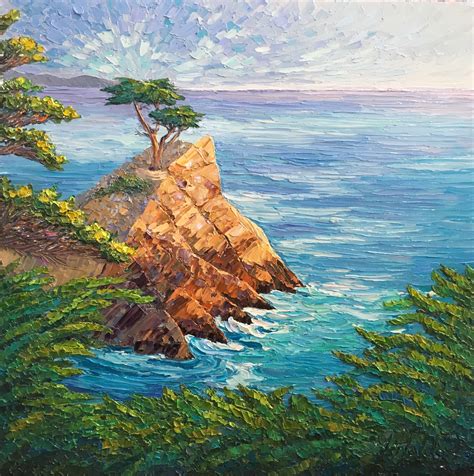 Monterey Cypress By Misun Holdorf Original Oil Painting Adelman