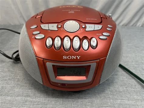 Vintage Sony Cfd E75 Portable Boombox Cd Player Amfm Radio Cassette