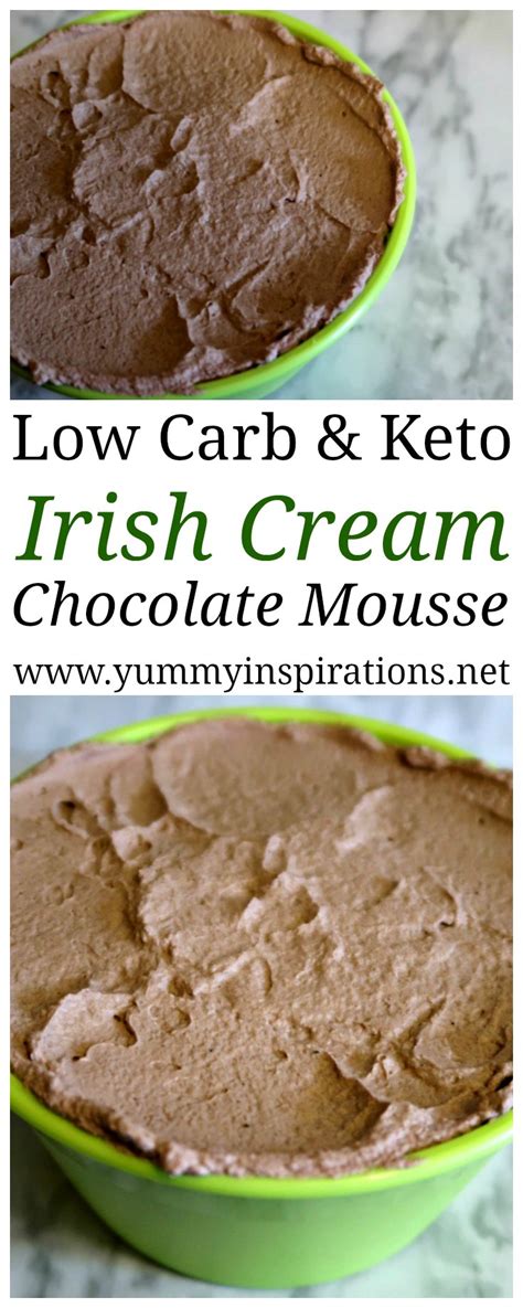 It tastes like a mix between chocolate buttercream frosting and chocolate creme pie. Low Carb Irish Cream Chocolate Mousse - Easy Keto Baileys ...